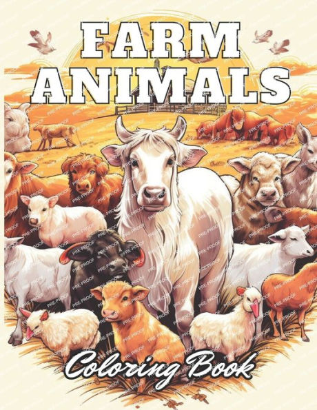 Farm Animals Coloring Book for Kids: High Quality and Unique Colouring Pages