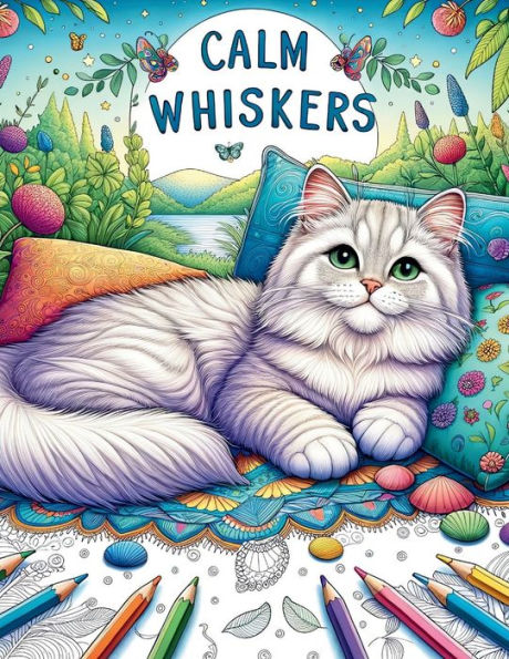 Calm Whisker: Soothing Cat Art for Mindful Relaxation and Stress Relie