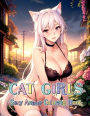 Sexy Anime Coloring Book CAT GIRLS MIDNIGHT: Stress Relief for Manga and Anime Fans Dive Into the Provocative World of Naughty Anime Coloring.