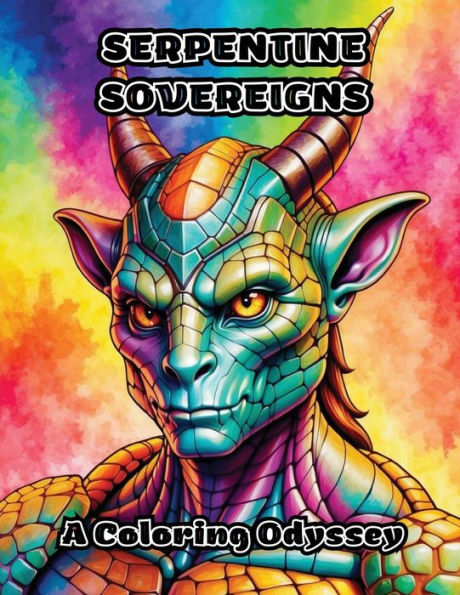 Serpentine Sovereigns: A Coloring Odyssey