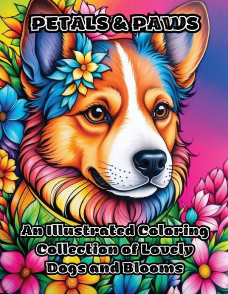 Petals & Paws: An Illustrated Coloring Collection of Lovely Dogs and Blooms