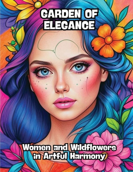 Garden of Elegance: Women and Wildflowers in Artful Harmony