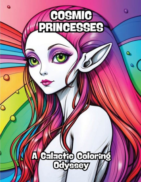 Cosmic Princesses: A Galactic Coloring Odyssey