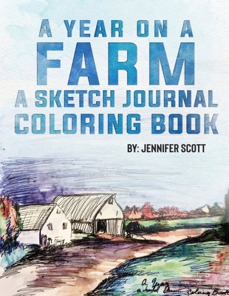 a Year on Farm Sketch Journal Coloring Book