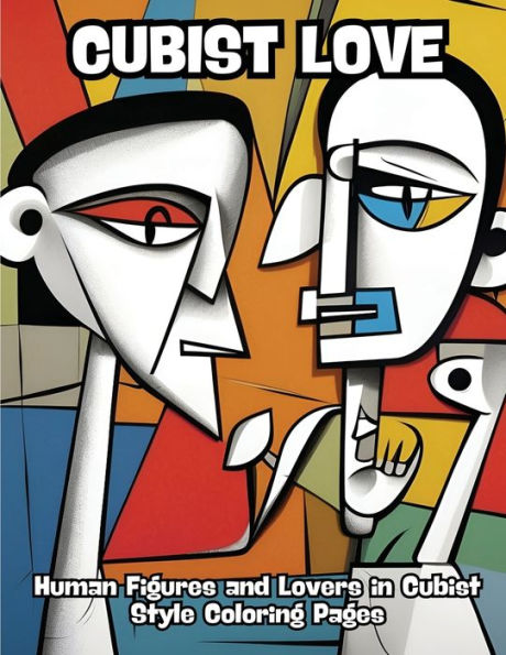 Cubist Love: Human Figures and Lovers in Cubist Style Coloring Pages