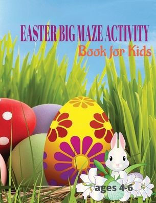 Easter Big Maze Activity Book for Kids