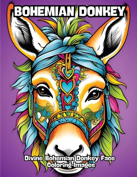 Bohemian Donkey: Divine Bohemian Donkey Face Coloring Images