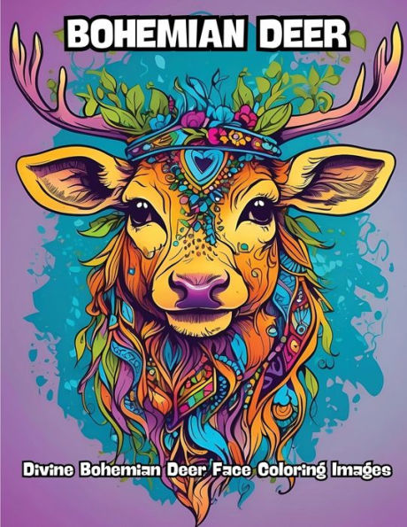 Bohemian Deer: Divine Bohemian Deer Face Coloring Images