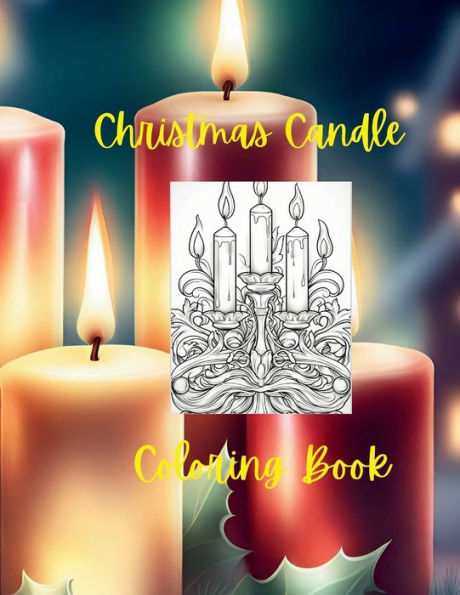 Christmas Candle Coloring Book