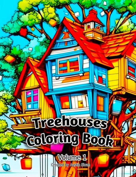 Treehouses Coloring Book: Volume 1