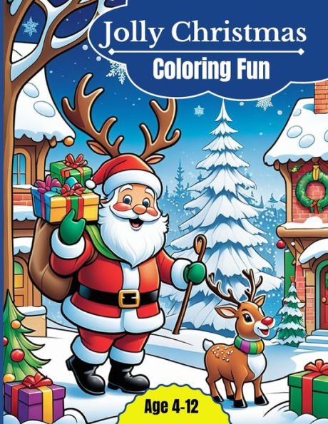 Jolly Christmas Coloring Fun: Coloring Book