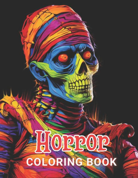 Horror Coloring Book for Adult: High Quality +100 Beautiful Designs for All Ages