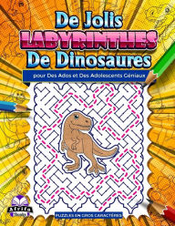 Title: De jolis labyrinthes de dinosaures pour des ados et des adolescents géniaux: Des puzzles amusants et étonnants pour les personnes intelligentes, des jeux de logique et d'esprit, Author: Edward Afrifa Manu