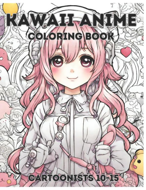 Kawaii anime coloring book by Rosemary Naomi, Paperback | Barnes & Noble®