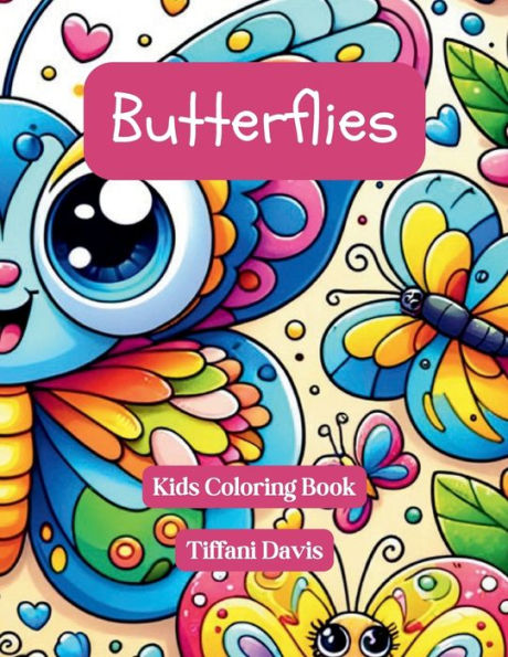 Butterflies: Kids Coloring Book