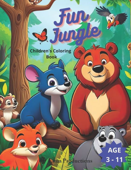 Fun Jungle: Children's Coloring Book
