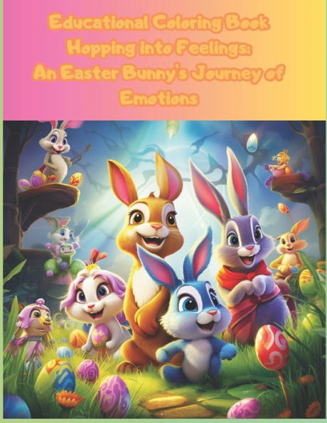 Educational Coloring Book Hopping into Feelings: An Easter Bunny's Journey of Emotions