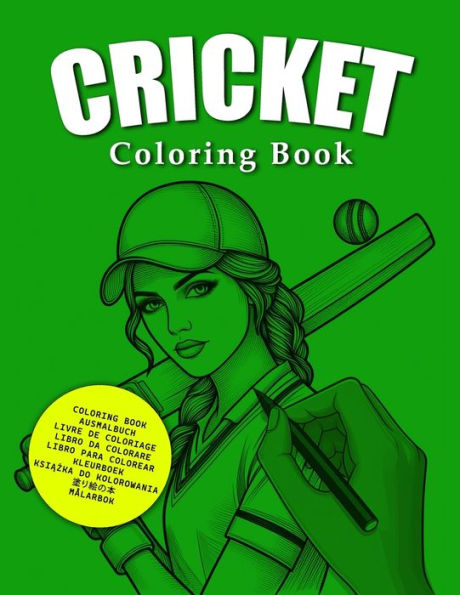 Cricket Coloring Book: For Adults and Children