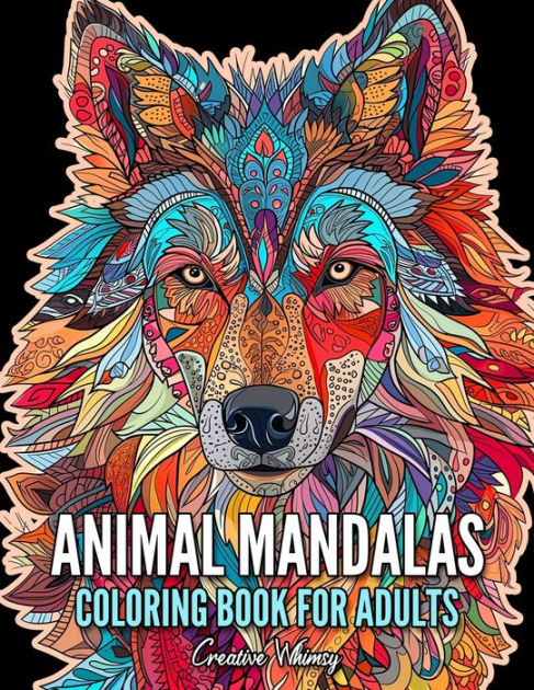 Animal Mandala Coloring Book for Adults: Coloring Books for Adults ...