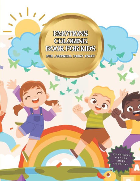 Emotions Coloring Book for Kids: Fun learning, Paint away
