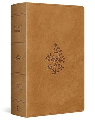 ESV Large Print Personal Bible, Red Letter (TruTone, Nubuck Caramel, Wildflower Design)