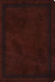 Title: ESV Value Large Print Compact Bible (TruTone, Mahogany, Border Design), Author: Crossway