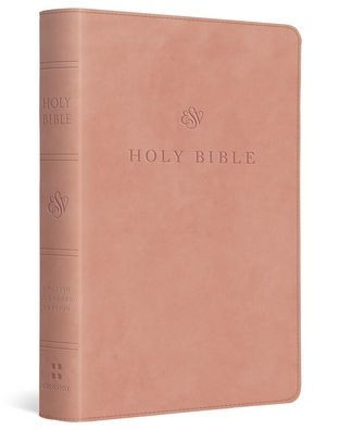 ESV Large Print Compact Bible (TruTone, Blush Rose)