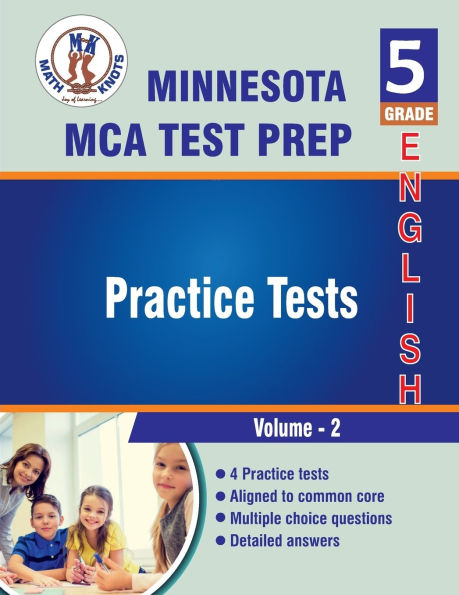 Minnesota State (MCA) Comprehensive Assessment , 5th Grade ELA Practice Tests ,Volume 2
