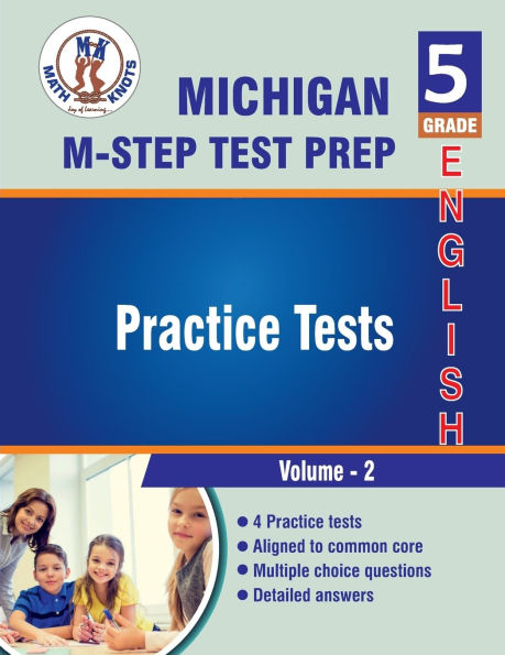 Michigan State , 5th Grade ELA Practice Tests ,Volume
