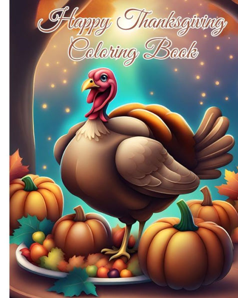 Happy Thanksgiving Coloring Book for Toddlers: Adorable Thanksgiving Coloring Book Featuring 50 Unique Designs, Ideal Gifts