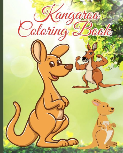 Kangaroo Coloring Book: Featuring 28 cute Kangaroo Designs for Stress-relief Coloring Book