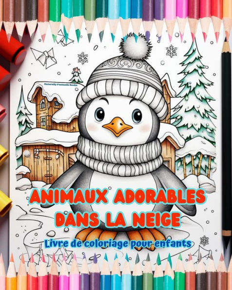 Animaux adorables dans la neige - Livre de coloriage pour enfants Scï¿½nes crï¿½atives d'animaux profitant l'hiver: Dessins d'hiver joyeux qui stimulent crï¿½ativitï¿½ et le plaisir des