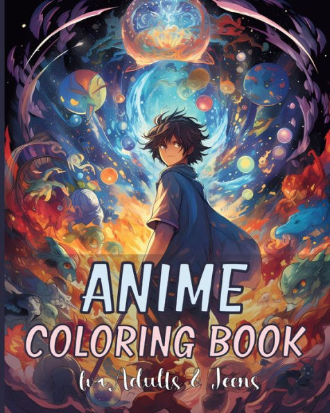 Anime Coloring Book: Cute and Beautiful Anime Characters Design for Manga Enthusiasts