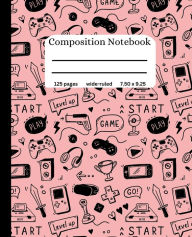 Title: Gamer 2, Game On: Wide-Ruled Composition Notebook - Pink & Black:, Author: Tiffany Berry