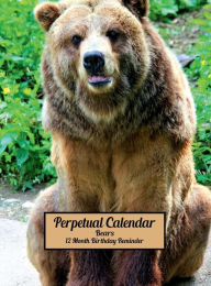 Title: Bears Perpetual Calendar 12 Month 2 Year Birthday Reminder: Hardcover Monthly Daily Desk Diary Organizer for Birthdays, Anniversaries, Important Dates, Special Days, Author: Blissful Euphoria Decoria