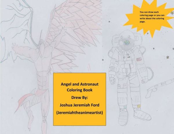Angel and Astronaut Coloring Book