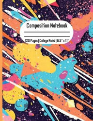Title: Composition Notebook Colorful 80s Theme 120 Pages College Ruled Notebook for Kids, Teens and Adults, Author: Kemb272 Books
