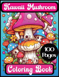 Kawaii Mushroom Coloring Book