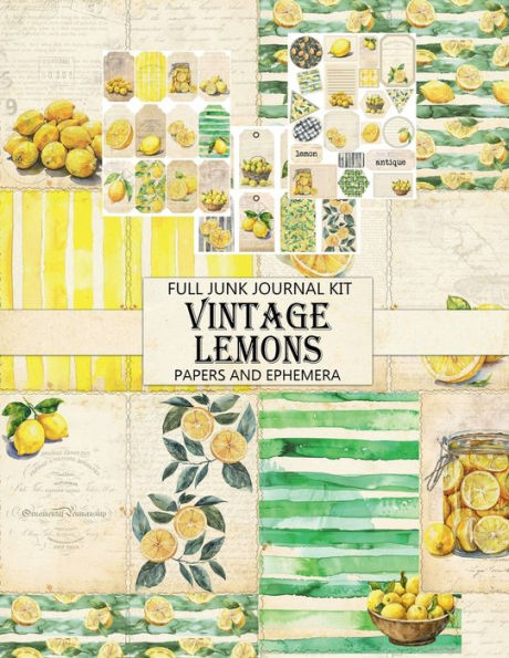 Vintage Lemons: Junk Journal Kit