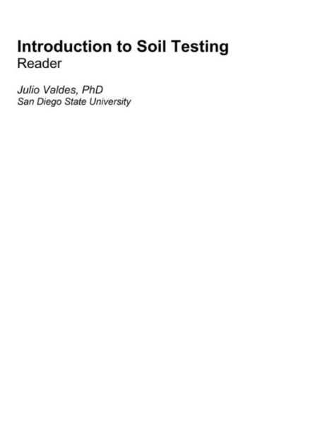 Introduction to Soil Testing: Reader