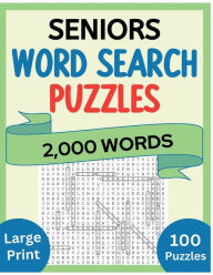 Title: Word Search Puzzles for Seniors: 100 Puzzles with 2000 Words in Large Font and Solutions, covering popular and common topics, Author: Hallaverse Llc