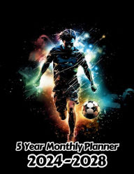 Title: Watercolor Soccer 5 Year Monthly Planner v9: Large 60 Month Planner Gift For People Who Love Football, Sport Lovers 8.5 x 11 Inches 122 Pages, Author: Designs By Sofia