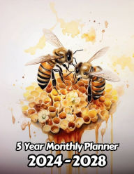 Title: Watercolor BumbleBees 5 Year Monthly Planner v4: Large 60 Month Planner Gift For People Who Love Wildlife, Nature Lovers 8.5 x 11 Inches 122 Pages, Author: Designs By Sofia