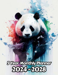 Title: Watercolor Giant Panda 5 Year Monthly Planner v1: Large 60 Month Planner Gift For People Who Love Forest Animals, Countryside Lovers 8.5 x 11 Inches 122 Pages, Author: Designs By Sofia