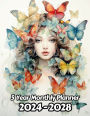 Watercolor Butterflies 5 Year Monthly Planner v1: Large 60 Month Planner Gift For People Who Love Wildlife, Nature Lovers 8.5 x 11 Inches 122 Pages