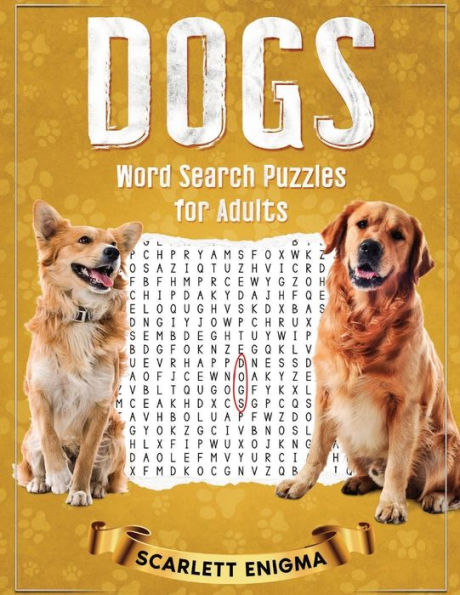 DOGS Word Search Puzzles for Adults