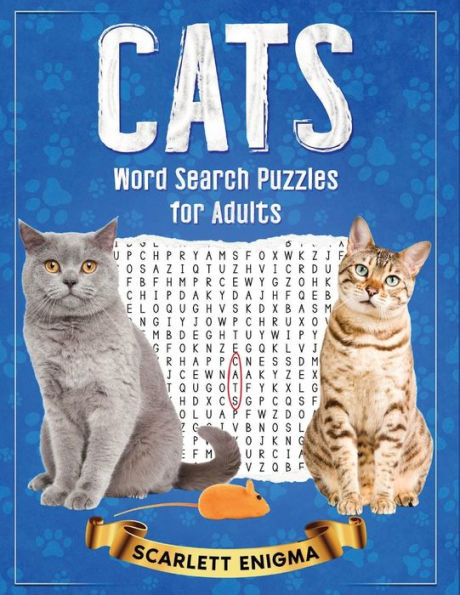 CATS Word Search Puzzles for Adults