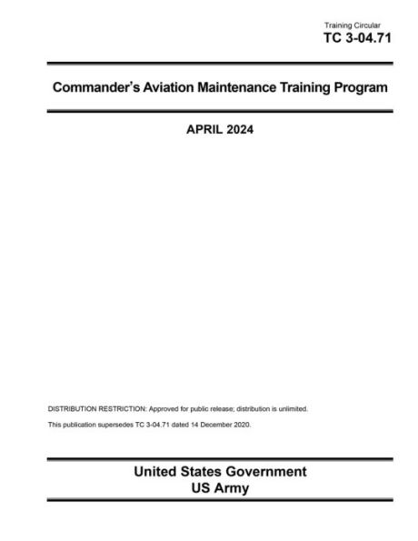 Training Circular TC 3-04.71 Commander's Aviation Maintenance Training Program April 2024