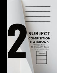 Title: Composition Notebook: 2 Subject Flip Cover Pattern, Author: Ivy Goldlines