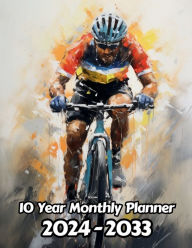 Title: Oil Painted Cycling 10 Year Monthly Planner v4: Large 120 Month Planner Gift For People Who Love Bikes, Sport Lovers 8.5 x 11 Inches 242 Pages, Author: Designs By Sofia